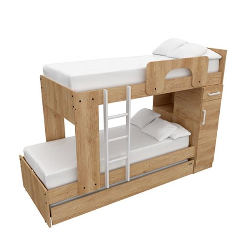 Cama Cucheta Triliche Linea Juvenis Express Color Nebraska Natural Mosconi